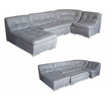 Угловой диван Спейс (дельфин, 4 части, паралон)