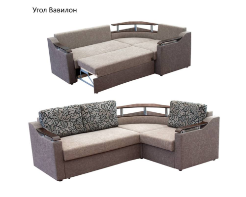 Угловой диван Вавилон (ламель)