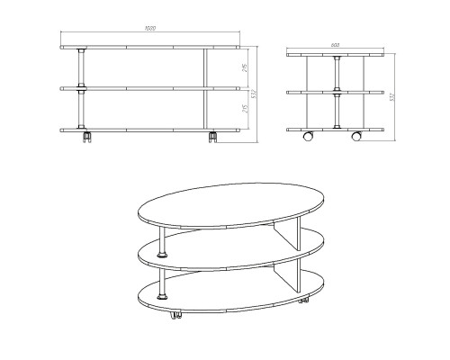 Стол журнальный СОНАТА