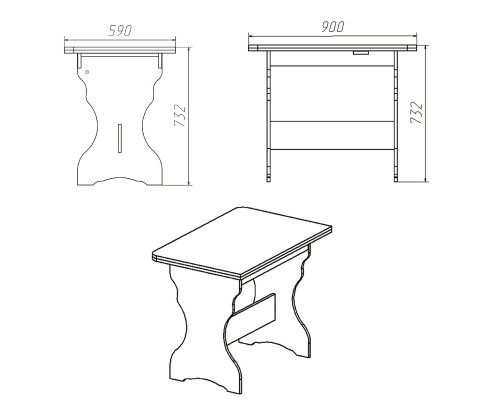 Кухонный стол КС-3