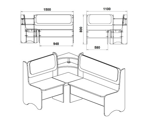 Кухонный уголок СОФИЯ
