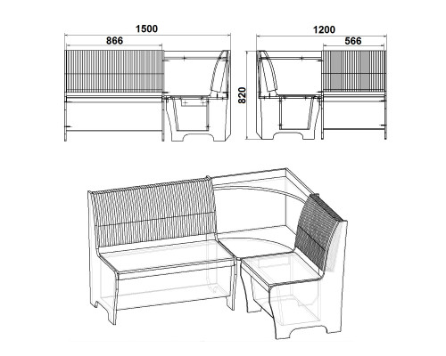 Кухонный уголок МАРСЕЛЬ