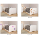 Кровать детская MDF FLY 1736*850+ЯЩИК (сп.м 1700*800)+ЛАМЕЛИ